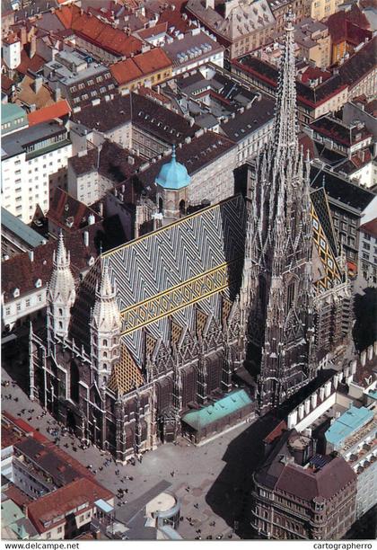 Postcard Austria > Vienna > Stephansplatz aerial