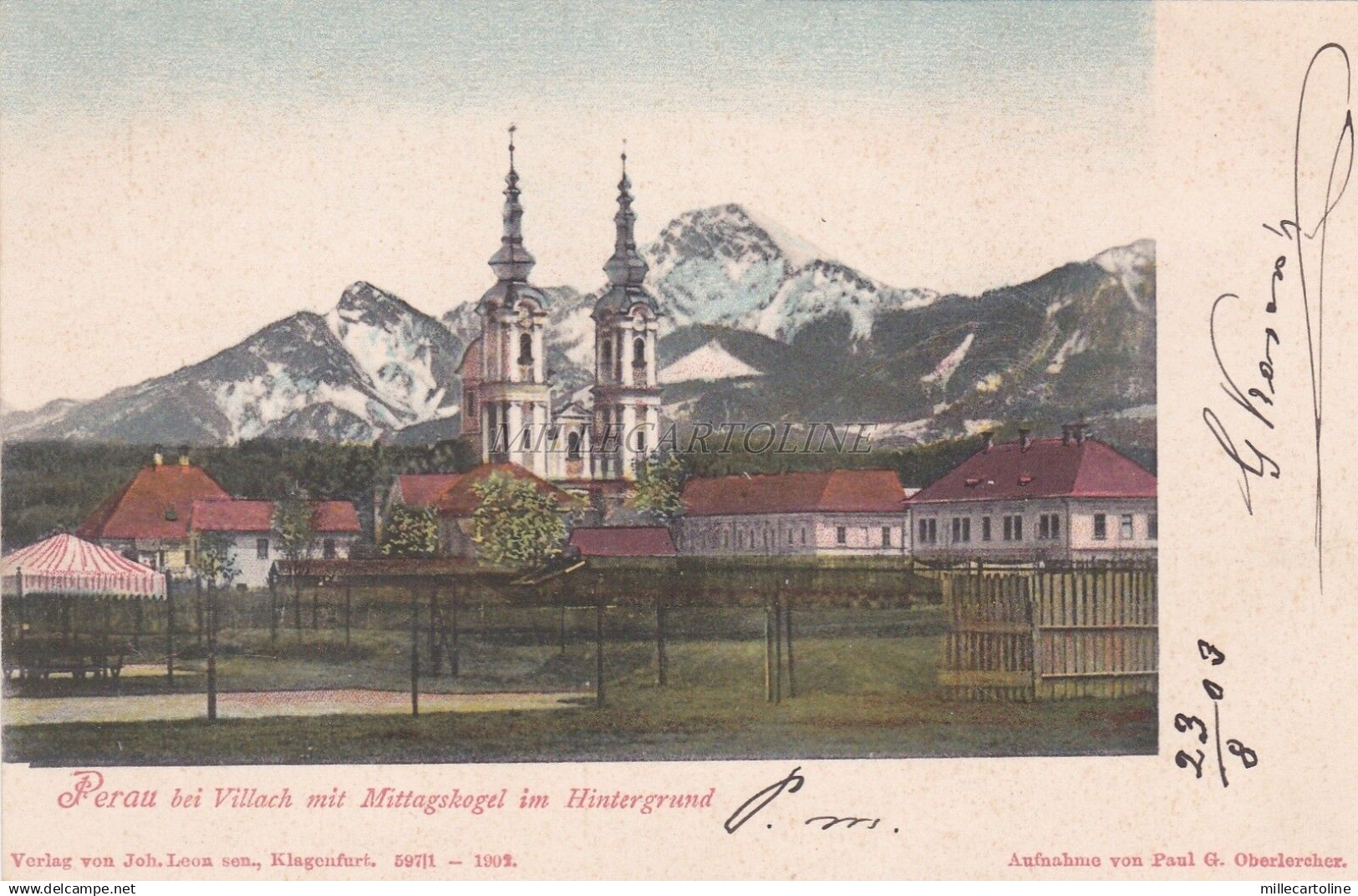 AUSTRIA - Villach - Perau bei Villach mit Mittagskogel im Hintergrund