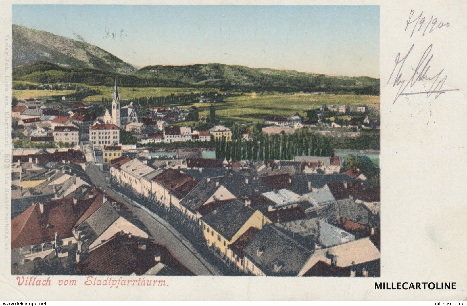 AUSTRIA - Villach - Villach vom Stadtpfarrthurm 1900