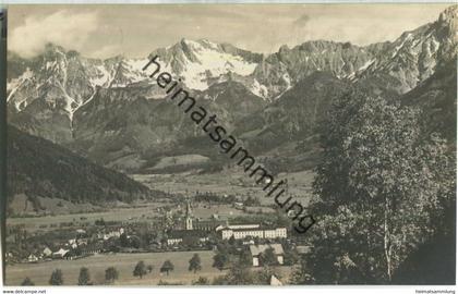 Admont mit den Hallermauern - Foto-AK 1921 - Verlag Conrad Frankhauser Admont