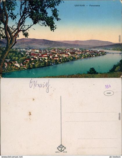 Ansichtskarte Urfahr-Linz Blick auf die Stadt 1916