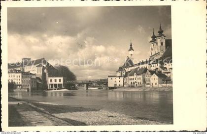 71555065 Steyr Enns Oberoesterreich Partie an der Enns Bruecke Michaelerkirche