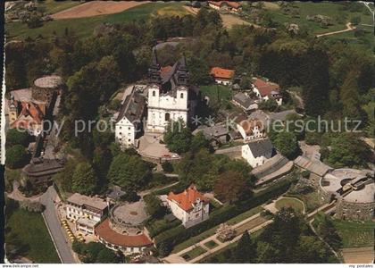 72072095 Linz Donau Postlingberg Wallfahrtsbasilika Fliegeraufnahme Linz