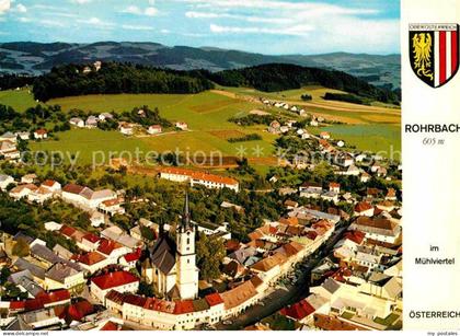 72674017 Rohrbach Oberoesterreich Fliegeraufnahme mit Pfarrkirche Rohrbach in Ob