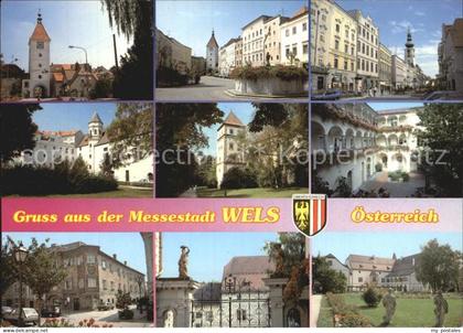 72435197 Wels Ledererturm Stadtplatz Stadtpfarrkirche Schloss Polheim Wels