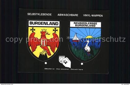 72531351 Burgenland Oesterreich Wappenkarte Burgenland Oesterreich