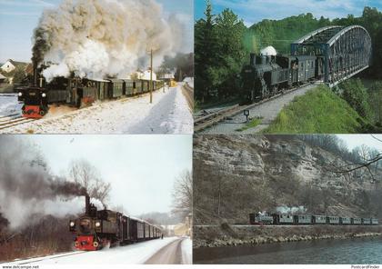 Steyr Tirol 8x Austria Trains Postcard s