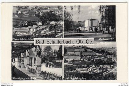 Bad Schallerbach old postcard travelled 1960 Bad Schallerbach Pmk b170605