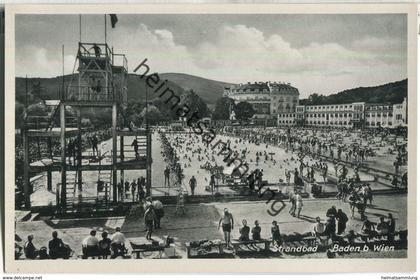 Baden bei Wien - Strandbad - Verlag Photo Hubmann Wien