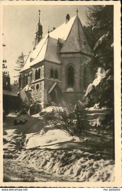 11248184 Semmering Niederoesterreich Kirche, Winter Semmering-Kurort