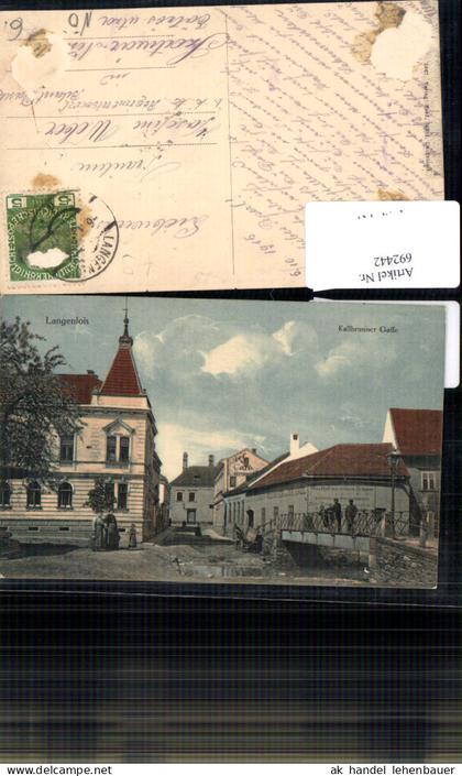 692442 tolle Partie aus Langenlois Cafe Kallbrunner Quelle 1910