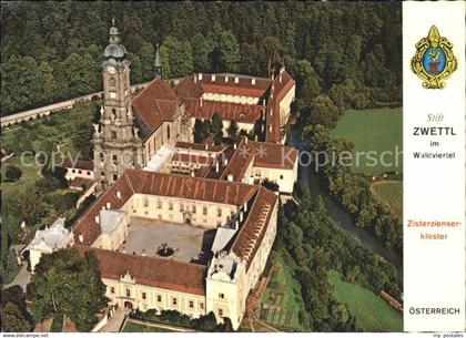 72010365 Zwettl-Niederoesterreich Stift Zisterzienserkloster Fliegeraufnahme