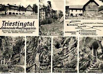 73069953 Triestingtal Lilienfeld Hocheck Schutzhaus Ruine Araburg Touristenheim