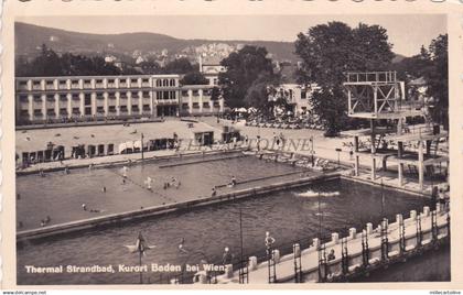 AUSTRIA - Baden bei Wien - Thermal Strandbad - Foto Postkarte 1953