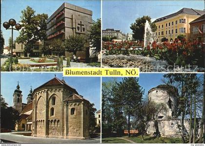 72597670 Tulln Donau Rathaus Hauptplatz Kirche mit Karner Tulln Donau