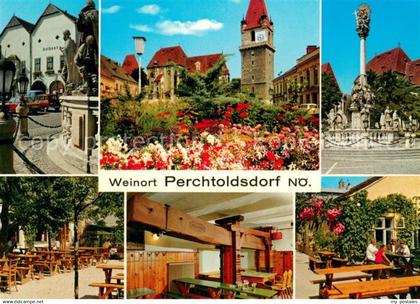 73626152 Perchtoldsdorf Brunnen Rathaus Saeule Heurigenwirtschaft Freiterrasse