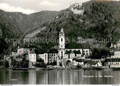 73629075 Duernstein Wachau mit Kirche und Festung Duernstein Wachau