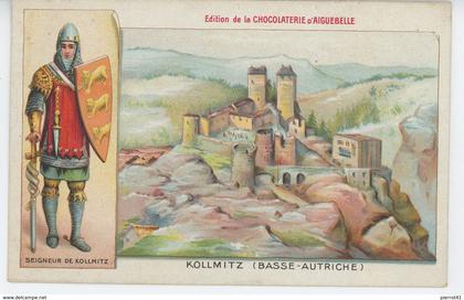 Carte PUB pour LA CHOCOLATERIE D' AIGUEBELLE (DROME ) - KOLLMITZ - BASSE AUTRICHE