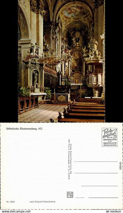 Klosterneuburg Stiftskirche Klosterneuburg - Blick zum Altar 1988