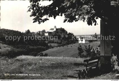 72514799 Bernstein Burgenland Schloss Waldrand Ruhebank Bernstein Burgenland