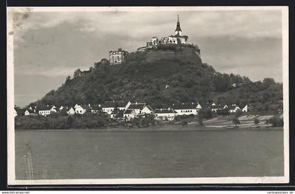 AK Güssing i. Burgenland, Ortsansicht mit Burgruine