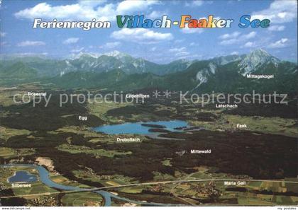 71915482 Villach Kaernten Ferienregion Villach Faaker See Panorama