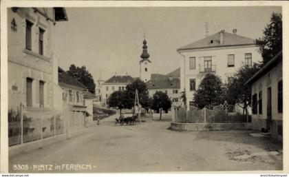 CPA Ferlach Kärnten, Platz, Kirche