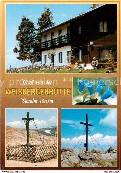 Wieting St. Veit an der Glan Kaernten AT Weisbergerhuette Eisernes Kreuz Gipfelk