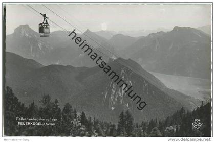 Ebensee - Feuerkogel - Seilschwebebahn - Foto-Ansichtskarte - Verlag Alfred Gründler Salzburg