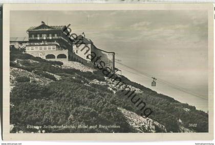 Ebensee - Seilschwebebahn - Hotel und Bergstation - Foto-Ansichtskarte - Verlag Chizzali Innsbruck