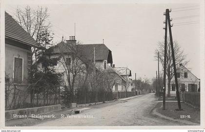 AK Straß in der Steiermark St. Veiterstraße Veiter Straße a Ehrenhausen Weinstraße St. Veit am Vogau Spielfeld Murfeld