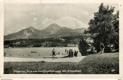 Autriche - Austria - Carinthie - Faakersee Orte - Blick vom Inselstrandbad gegen den Mittagskogel - état