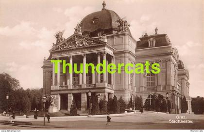 CPA CARTE DE PHOTO FOTO AUSTRIA OSTERREICH STEIERMARK STYRIE GRAZ STADTTHEATER