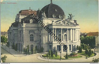 Graz - Stadttheater - Verlag S. Frank Graz 1911 gel. 1912