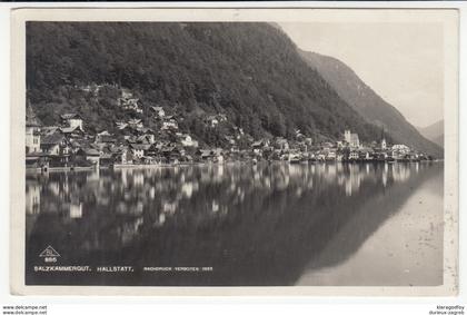 Hallstatt, Salzkammergut old postcard travelled 1928 Hallstatt Pmk b170605