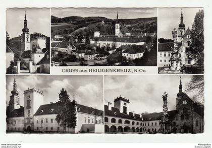 Heiligenkreuz postcard posted 1963 Baden bei Wien slogan pmk b200901