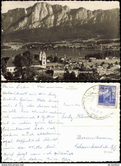 Ansichtskarte Mondsee MONDSEE im Salzkammergut 1961