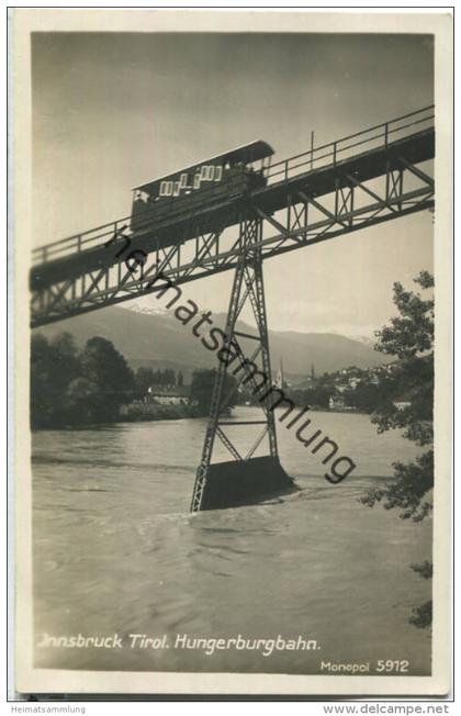 Innsbruck - Hungerburgbahn - Foto-Ansichtskarte - Verlag A. G. Schöllhorn Innsbruck