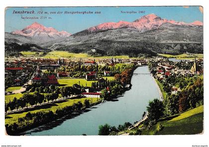 Innsbruck old postcard posted 1910 Innsbruck to Brod b230205