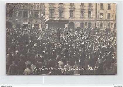 Österreich - Leoben (ST) Versammlung für den Freidenker Tag  1. Februar 1925