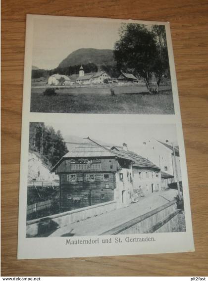 AK -  Mauterndorf und St. Gertrauden  , 1918 , Lungau , Ansichtskarte , Postkarte !!!