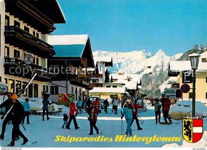 72893534 Hinterglemm Saalbach Skigebiet Ortspartie Saalbach Hinterglemm