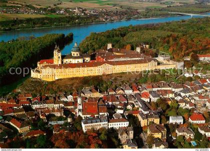 Melk Donau Stift Melk Fliegeraufnahme