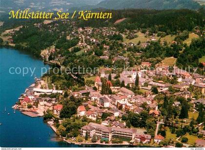 72883650 Millstatt Millstaettersee Fliegeraufnahme Millstatt