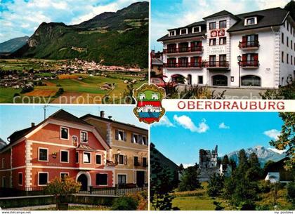 73071874 Oberdrauburg Kaernten Panorama Pontiller Haus Marktplatz Rathaus Ruine