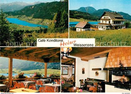 73146753 Techendorf Weissensee Cafe Konditorei Holzer am Weissensee Kaminzimmer