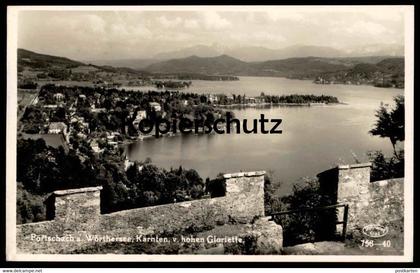 ALTE POSTKARTE PÖRTSCHACH AM WÖRTHERSEE KÄRNTEN VON HOHEN GLORIETTE Austria Autriche Portschach Worthersee cpa postcard