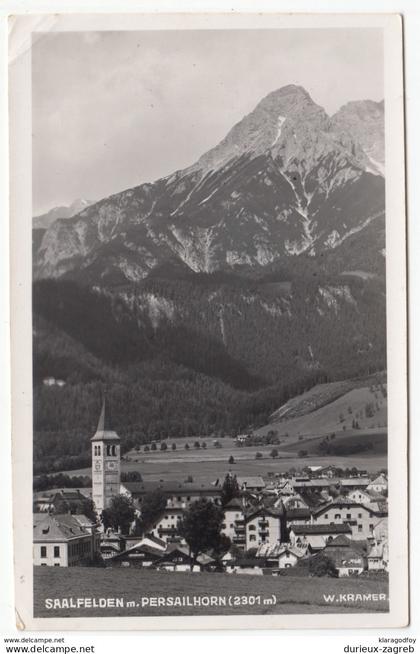 Saalfelden am Steinernen Meer old postcard travelled 1940 b170915