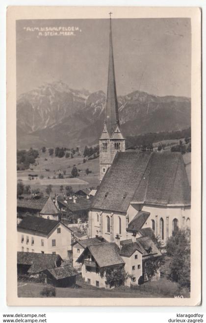 Saalfelden old postcards travelled 1938 b181025