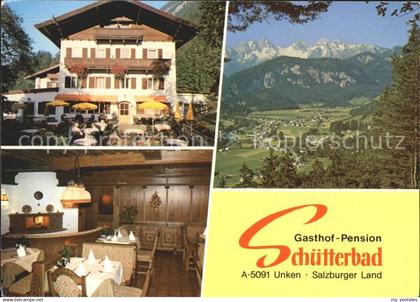 72064138 Unken Gasthof Pension Schuetterbad  Gastraum Panorama Unken